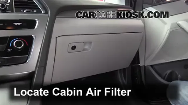 2016 Hyundai Sonata Eco 1.6L 4 Cyl. Turbo Filtro de aire (interior) Cambio